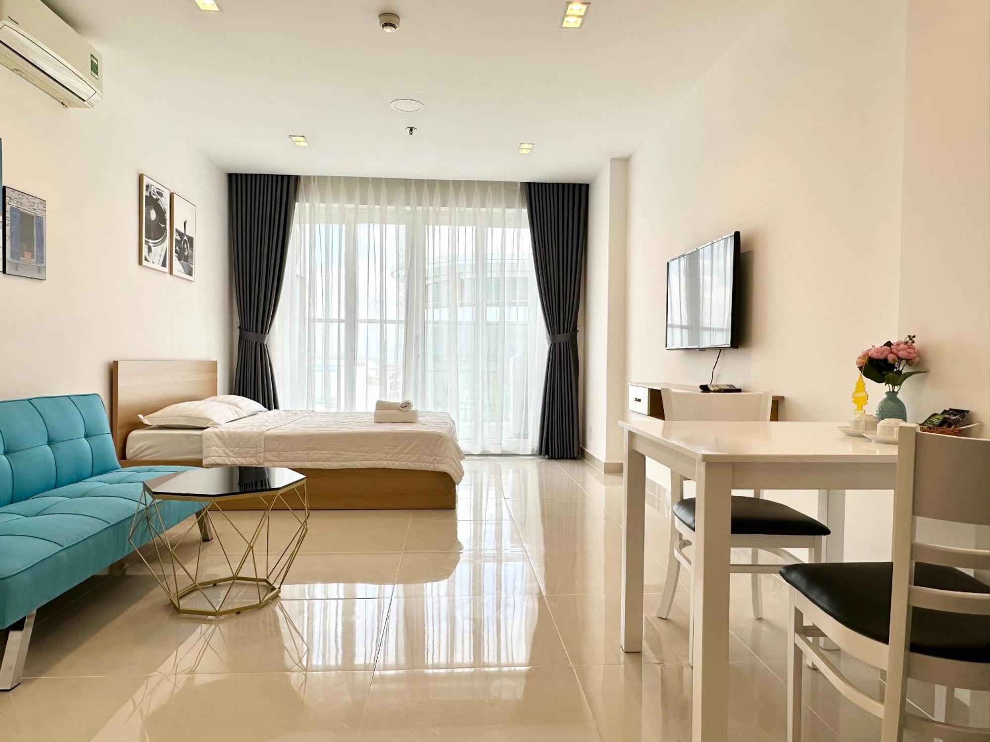Teddy Apartment At Sky Center Luxury Ho Či Minovo Město Exteriér fotografie